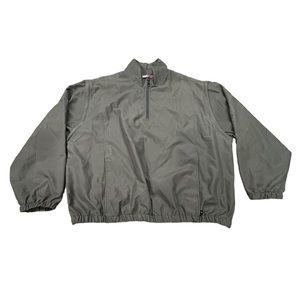 Grand Slam Golf Jacket Size XL Olive Convertible 2in1 Zip Off Half Zip Pullover